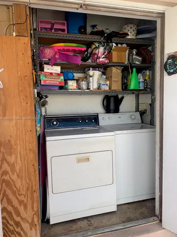 a view of storage and utility room