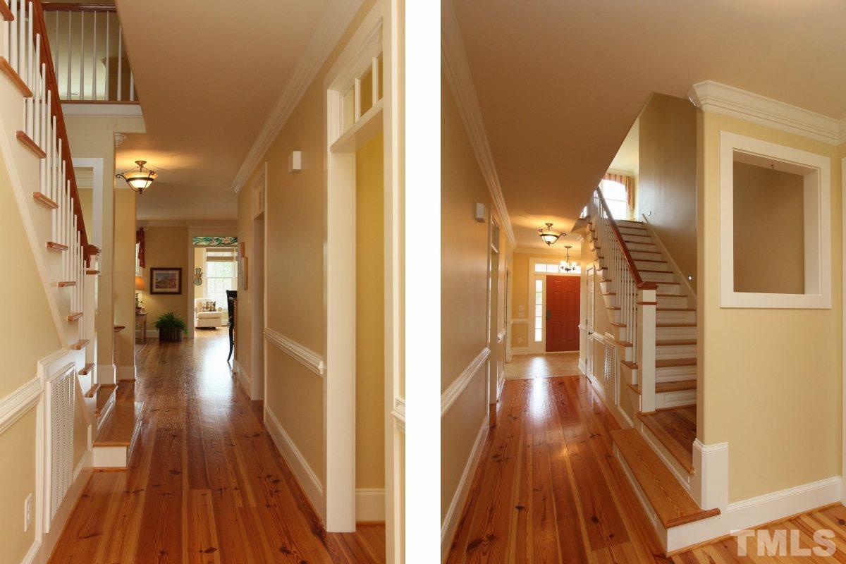 58 Lookout Ridge Pittsboro, NC 27312 - Photo 10 of 25 Elegant details include gleaming hardwood floors and extensive trim work throughout this custom home.