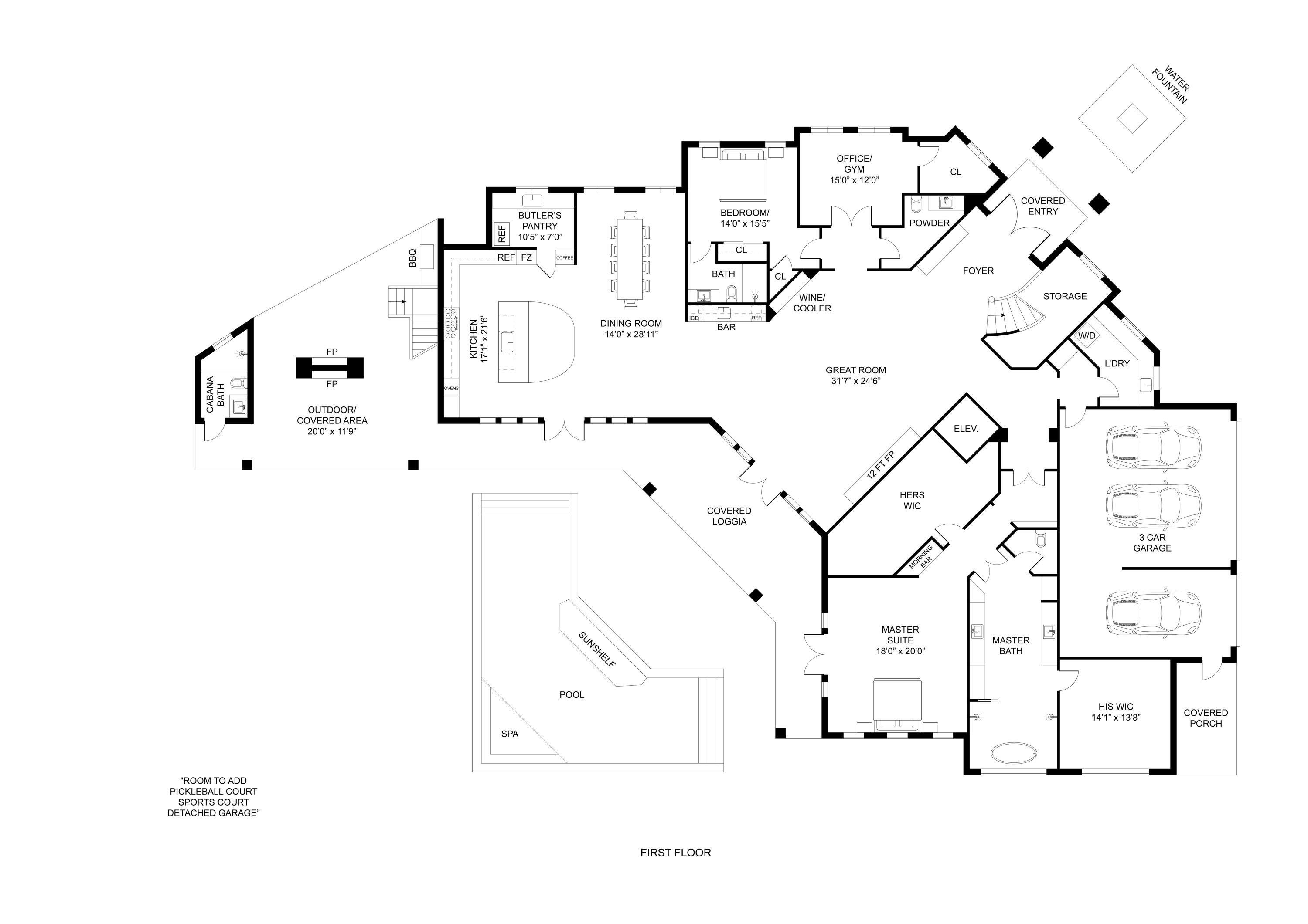 298 Northeast 8th Street Boca Raton, FL 33432 - Photo 47 of 48 a picture of floor plan