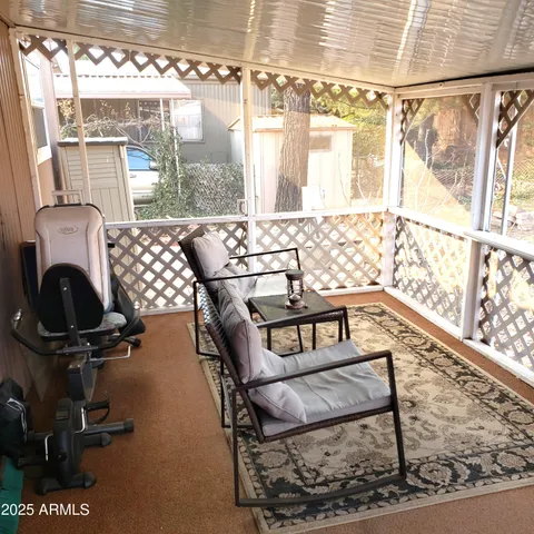 a view of a living room and dining room