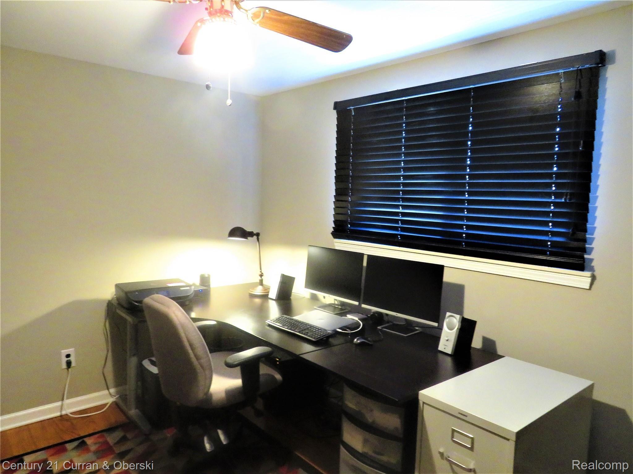 7770 Provincial Road Canton, MI 48187 - Photo 18 of 26 Bedroom #4/Office with ceiling fan and hardwood floor