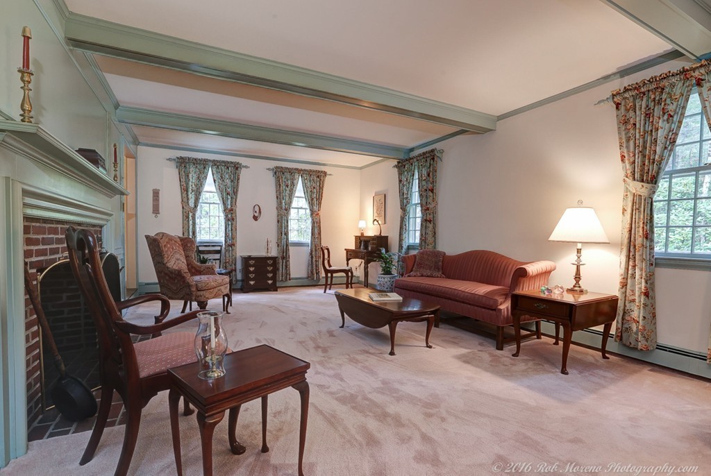18 High Ridge Road Boxford, MA 01921 - Photo 10 of 30 a living room with furniture and a fireplace