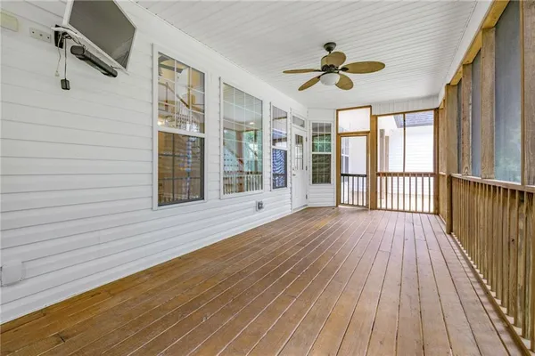 a view of backyard of house