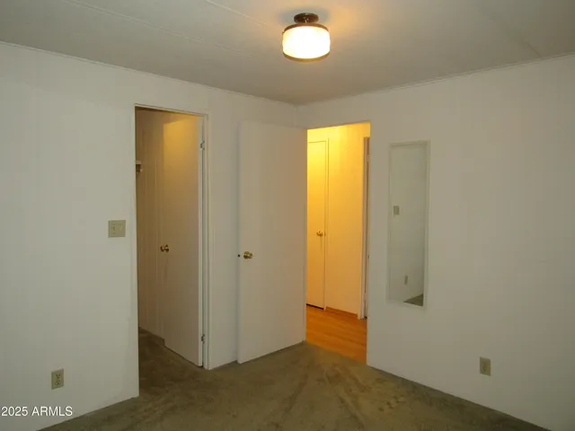 a view of a room with a small space