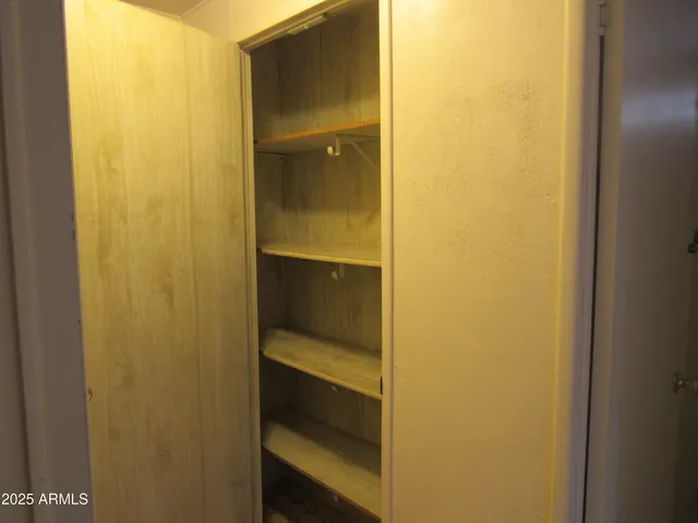 a bathroom with a door