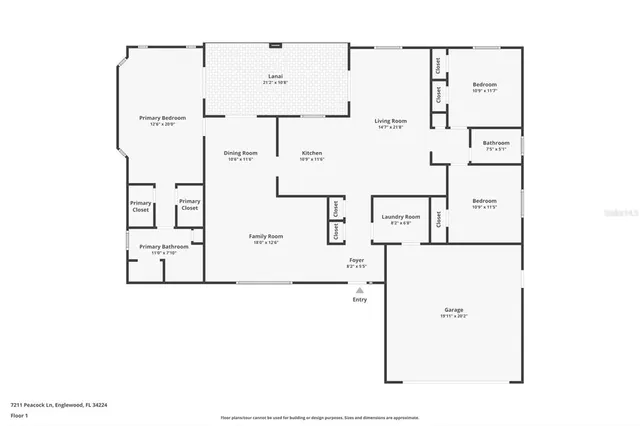 $391,900 | 7211 Peacock Lane, Englewood, FL 34224