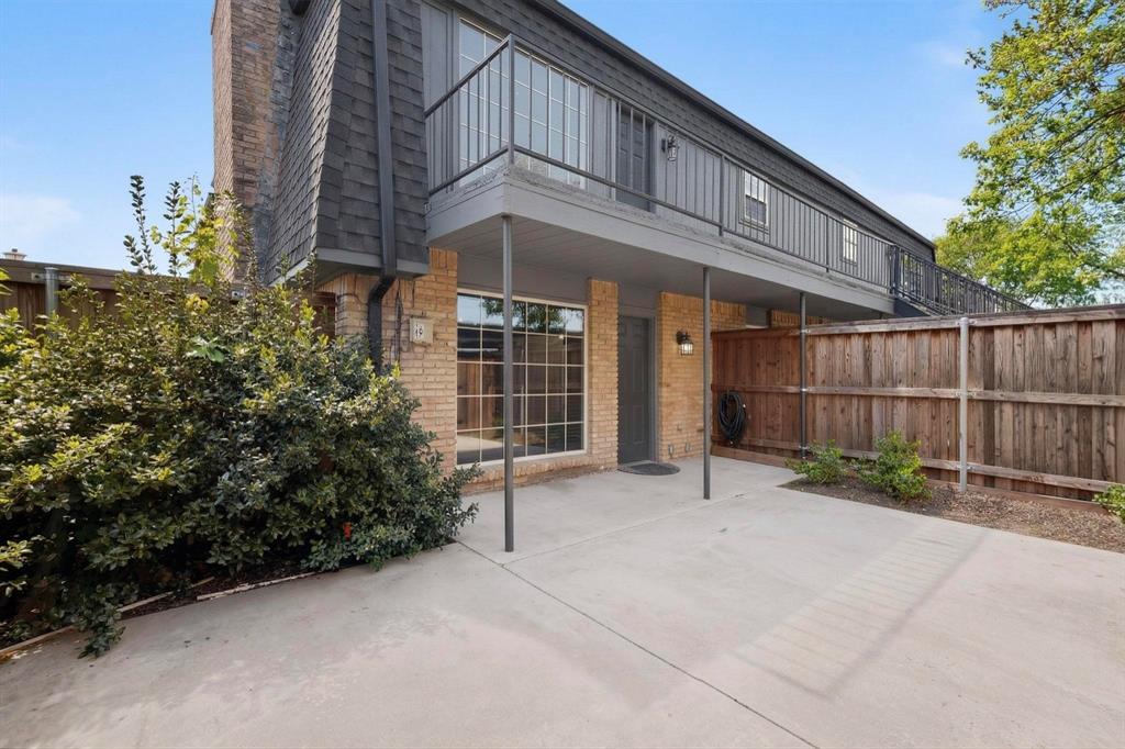 3675 Rickshaw Drive, Unit 3671 Dallas, TX 75229 - Photo 30 of 32 Private Patio with upstairs Balcony