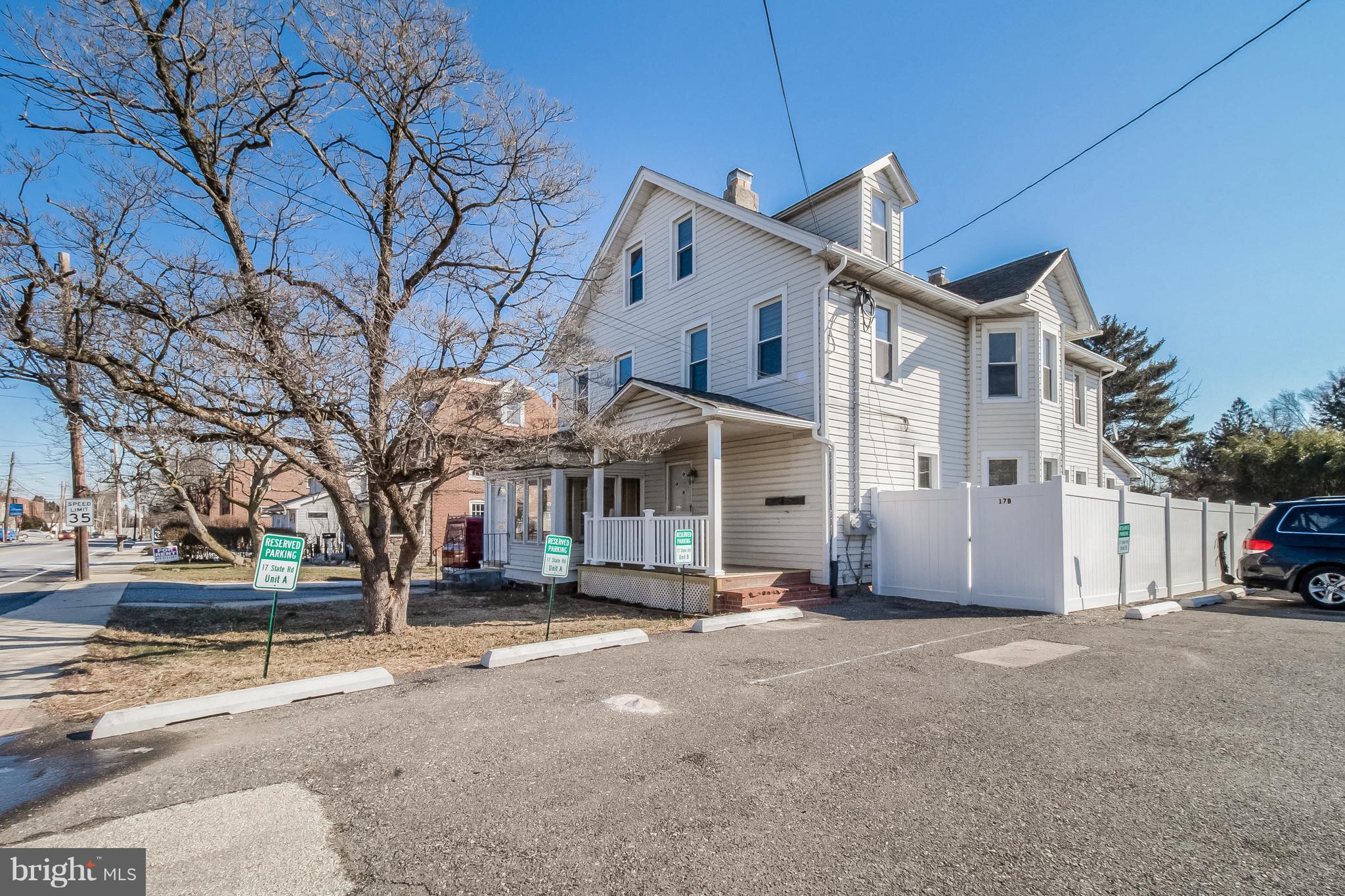 17 State Road, Unit B Media, PA 19063 - Photo 18 of 19 a view of a white house with a large tree