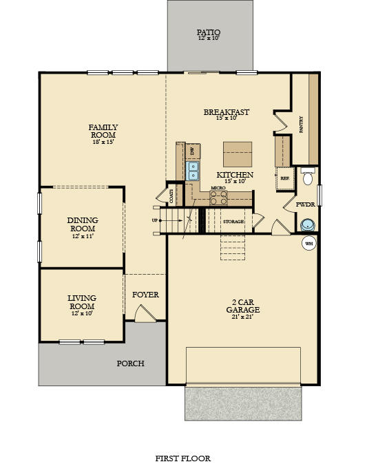 1900 Sweetfern Road Hanahan, SC 29410 - Photo 20 of 21 evans floorplan 1st