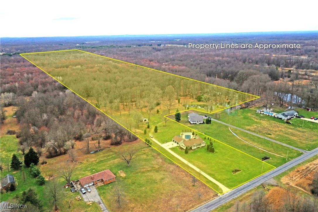 5915 Downs Road Northwest Warren, OH 44481 - Photo 49 of 50 Bird's eye view featuring a wooded view and a rural view