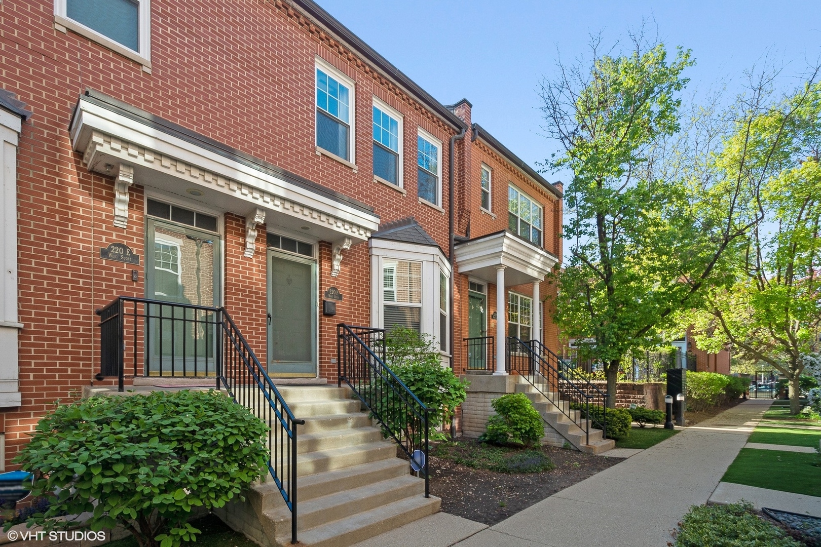 a front view of a house