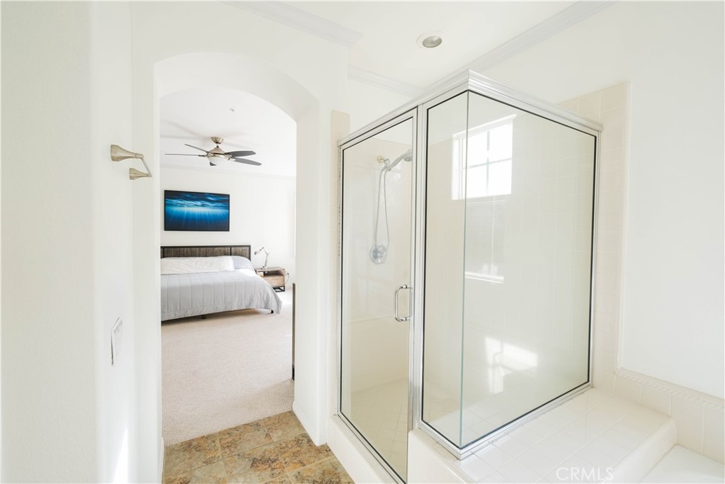 3 Avenida Cristal San Clemente, CA 92673 - Photo 20 of 36 a en suite bathroom with a glass shower door and a sink