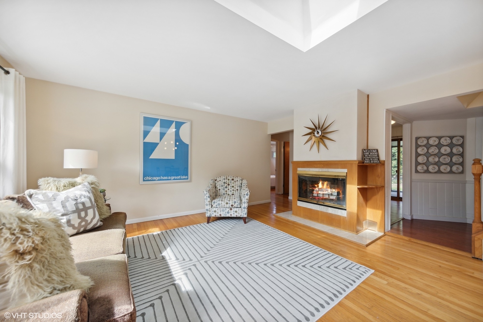 186 West Burlington Street Riverside, IL 60546 - Photo 2 of 19 a living room with furniture and a fireplace