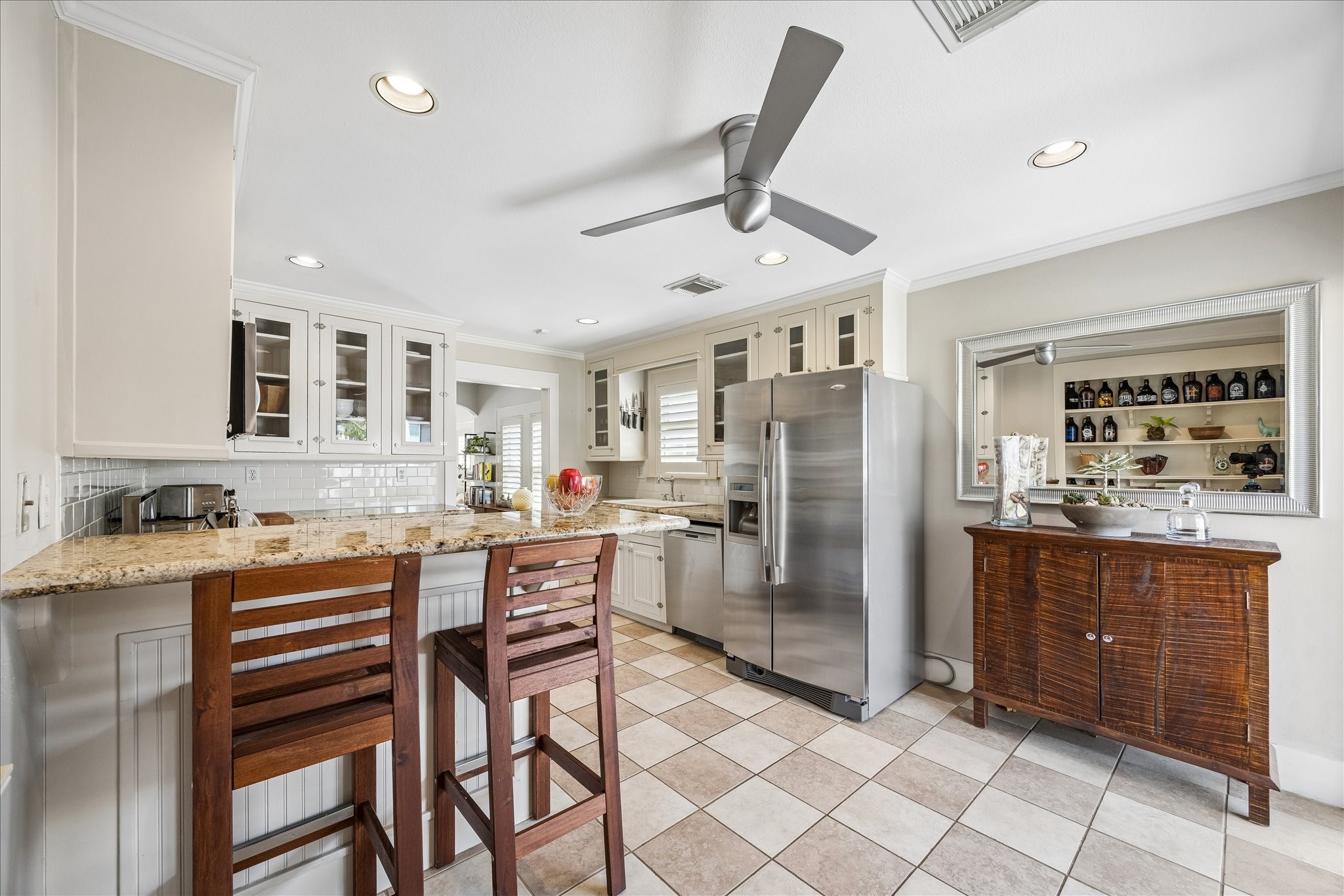 919 Key Street Houston, TX 77009 - Photo 14 of 39 Spot next to updated fridge is a perfect spot for a small office.