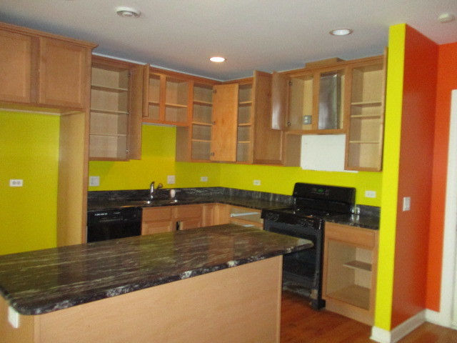 6655 South Perry Avenue, Unit 2C Chicago, IL 60621 - Photo 10 of 10 a kitchen with stainless steel appliances granite countertop a sink and a stove top oven