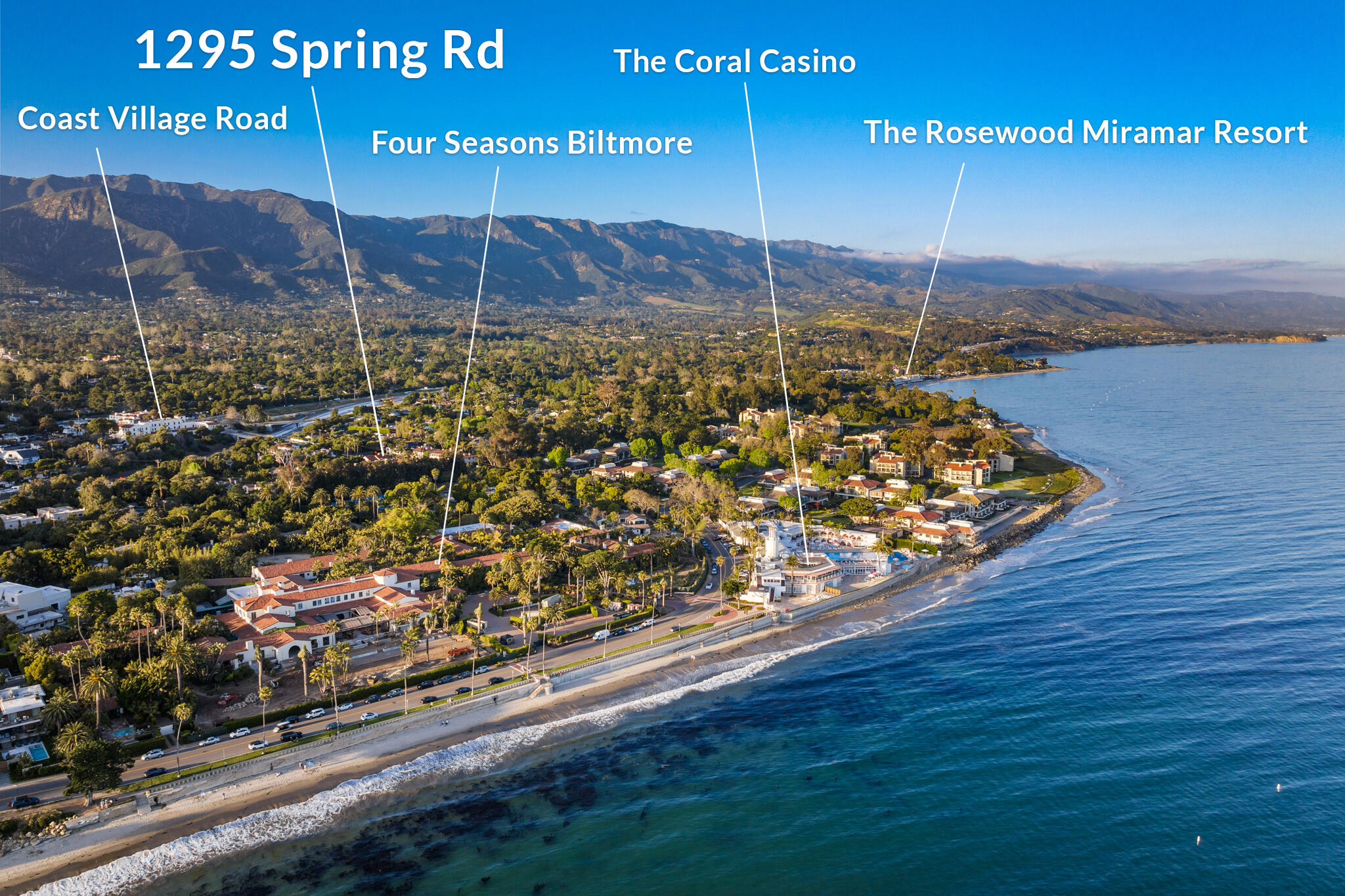 1295 Spring Road Montecito, CA 93108 - Photo 3 of 4 a view of a room with wooden floor