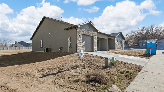 a view of a house with a snow