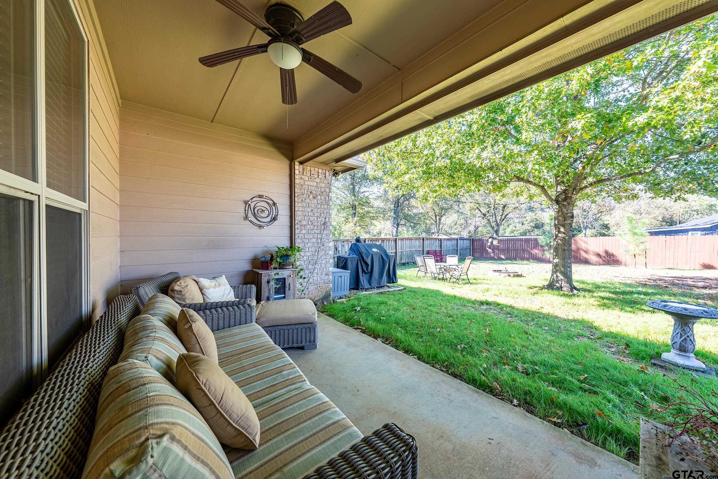 3056 Cornerstone Trail Tyler, TX 75701 - Photo 21 of 24 a view of outdoor living space with furniture and garden