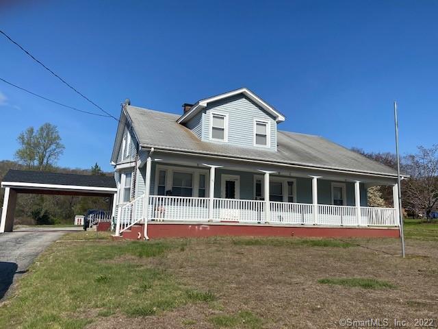89 River Road Lisbon, CT 06351 - Photo 1 of 1 Front with Carport and Covered Porch