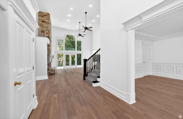 883 East 700 South Springville, UT 84663 - Photo 6 of 59 Soaring ceilings featuring recessed lighting and two ceiling fans