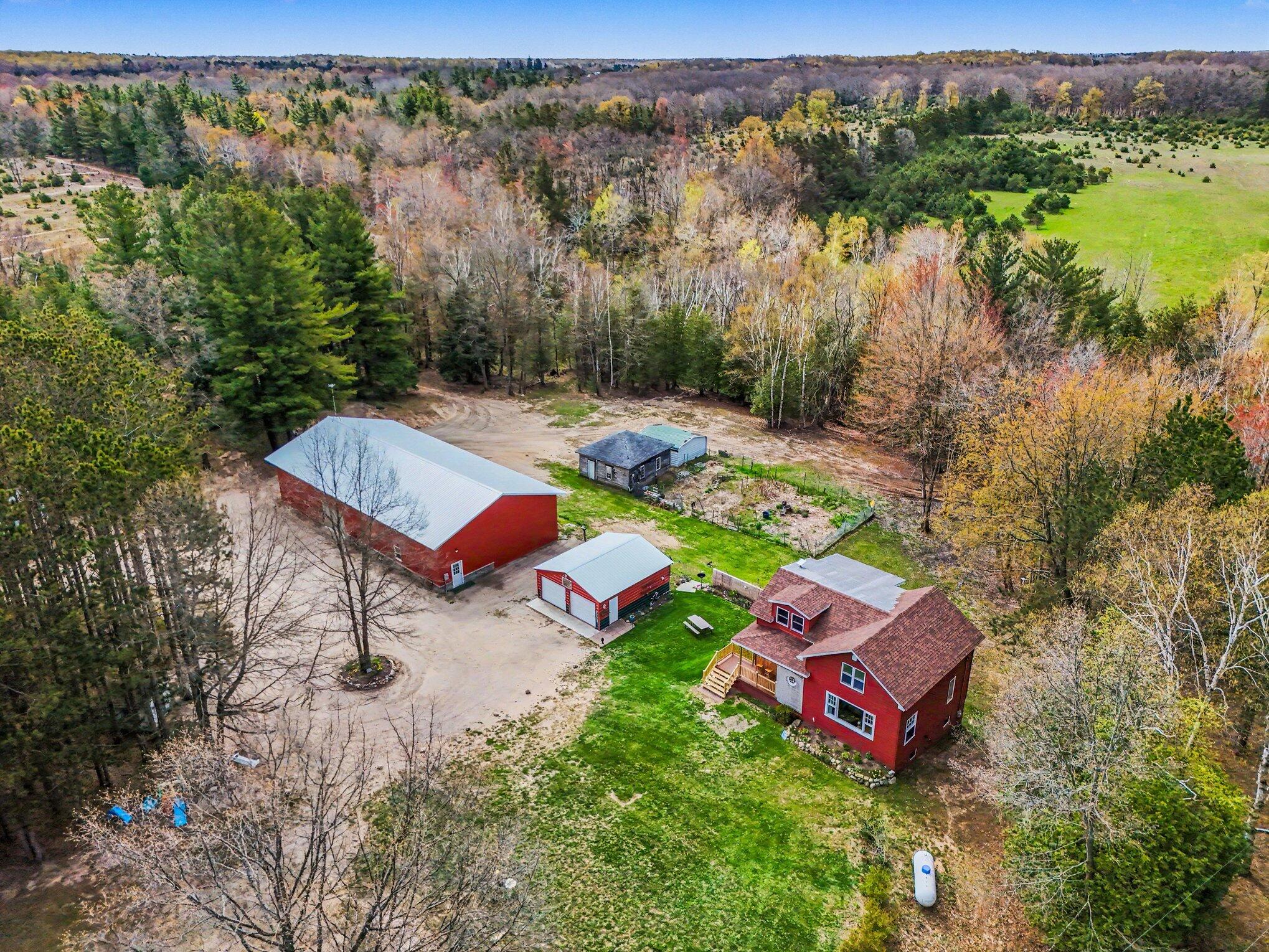 3625 South County Line Road Manistee, MI 49660 - Photo 6 of 34 Aerial View