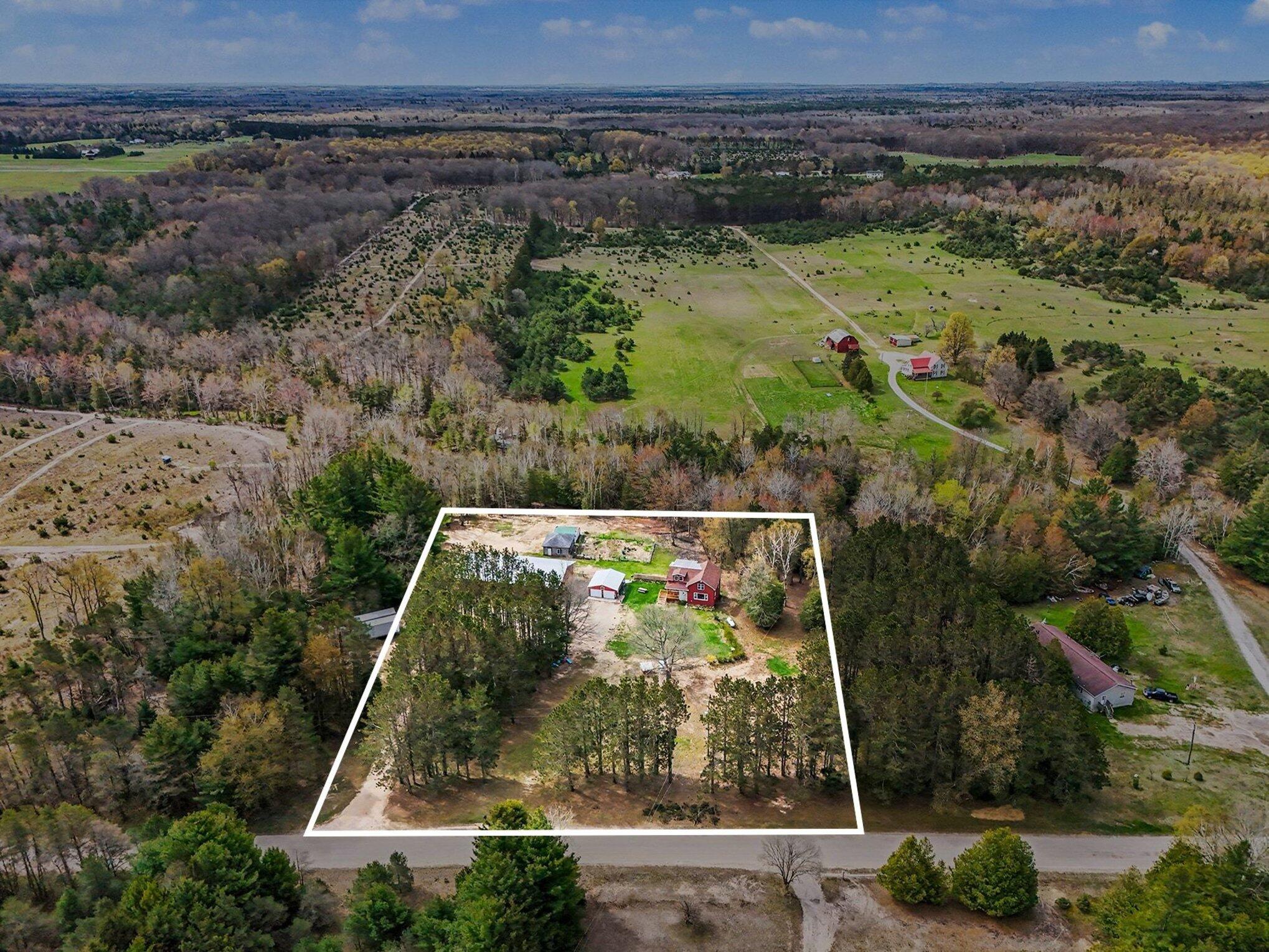 3625 South County Line Road Manistee, MI 49660 - Photo 7 of 34 Aerial View - 4.29 Acres