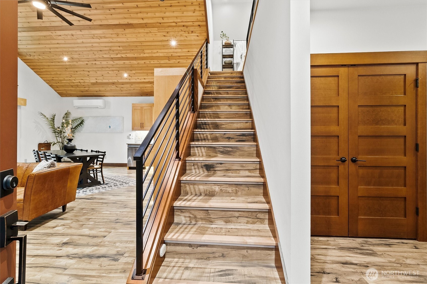 7381 Scott Place Deming, WA 98244 - Photo 18 of 40 a view of entryway and hall with wooden floor