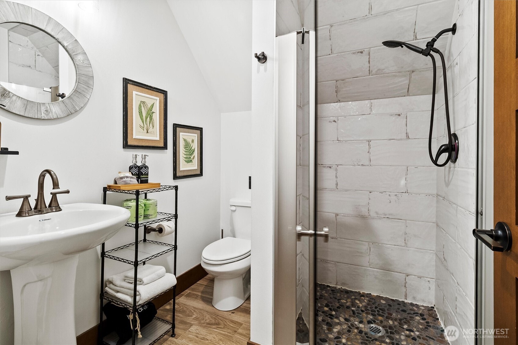 7381 Scott Place Deming, WA 98244 - Photo 22 of 40 a bathroom with a sink toilet and shower
