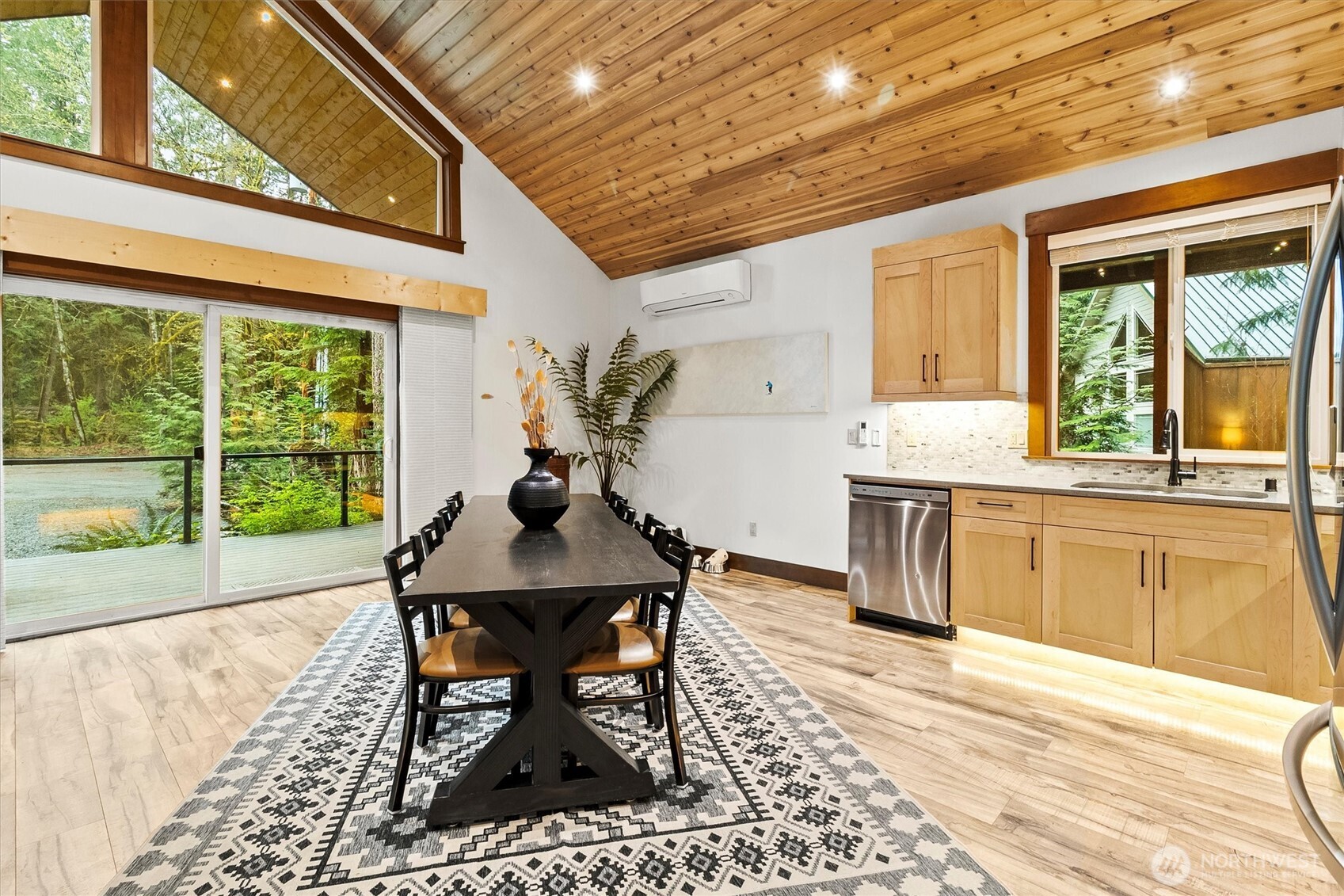 7381 Scott Place Deming, WA 98244 - Photo 7 of 40 a view of a dining room with furniture window and outside view