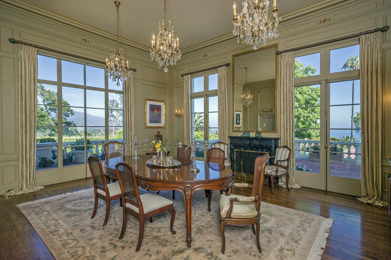 931 Las Alturas Road Santa Barbara, CA 93103 - Photo 3 of 9 a view of a dining room with furniture window and wooden floor