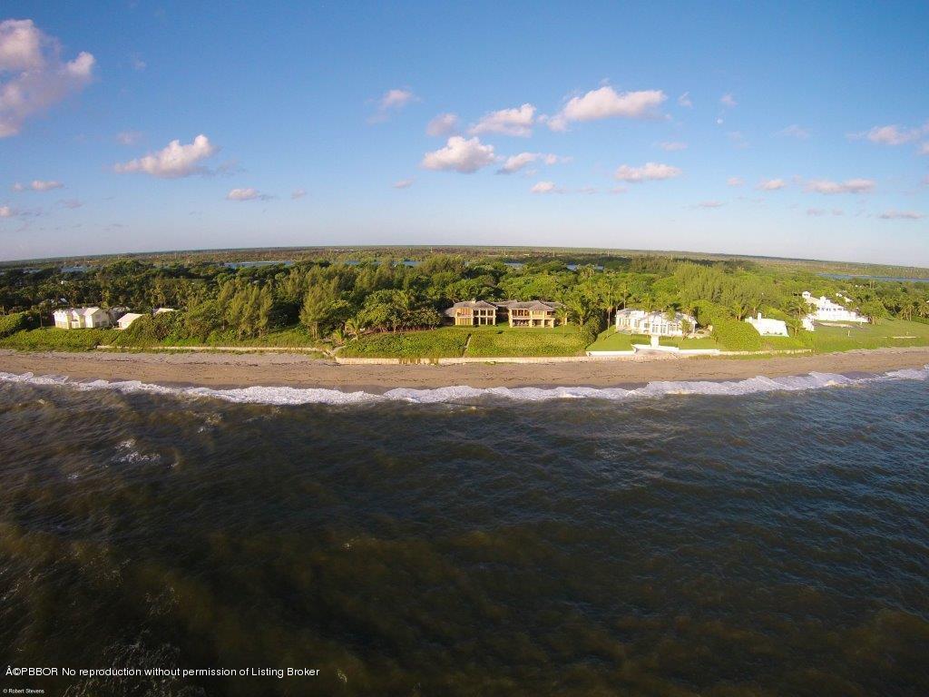 223 South Beach Road Jupiter Island, FL 33455 - Photo 6 of 29 007Aerial from Ocean with Intracoastal