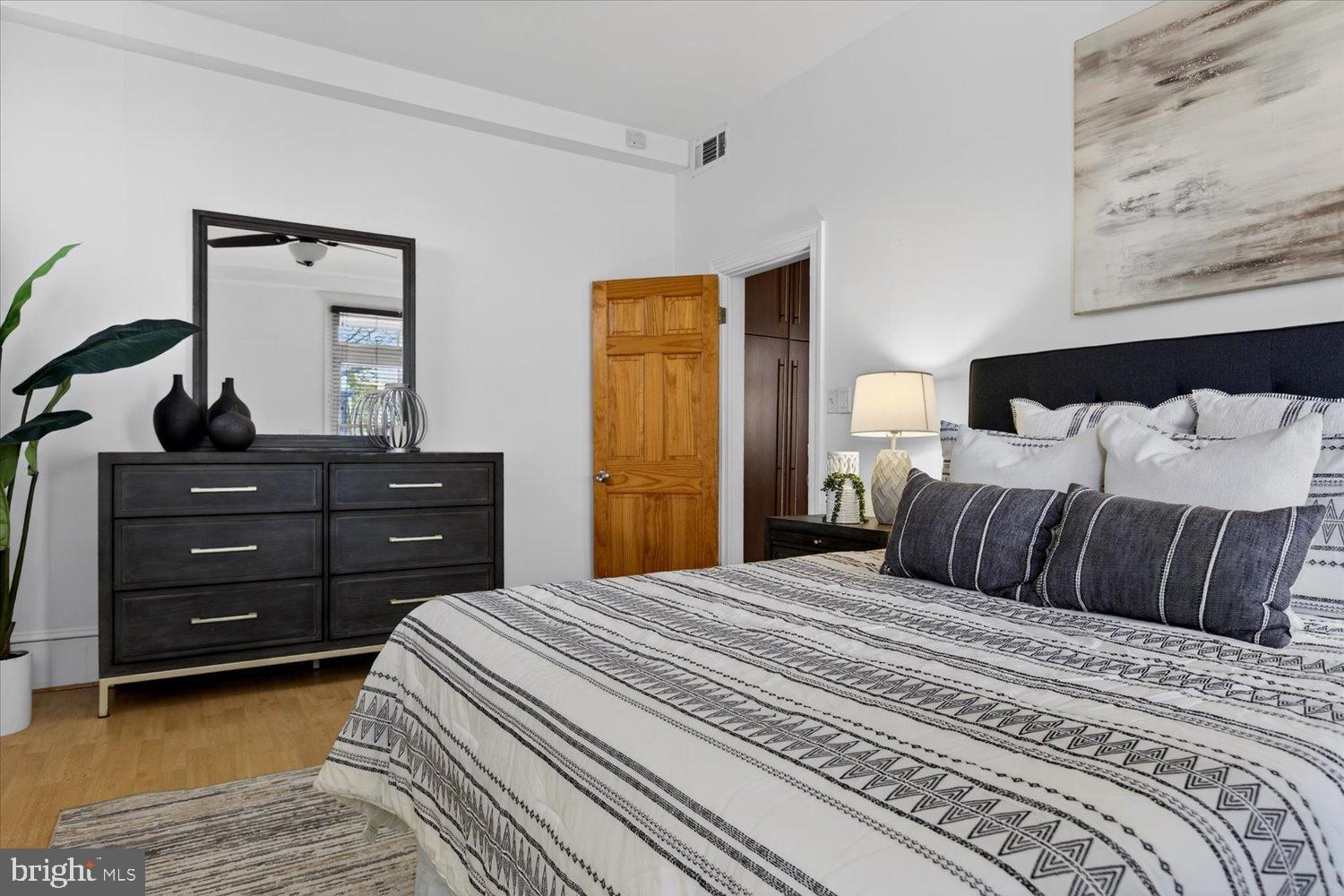 911 Independence Avenue Southeast Washington, DC 20003 - Photo 22 of 38 Serene bedroom with modern accents.