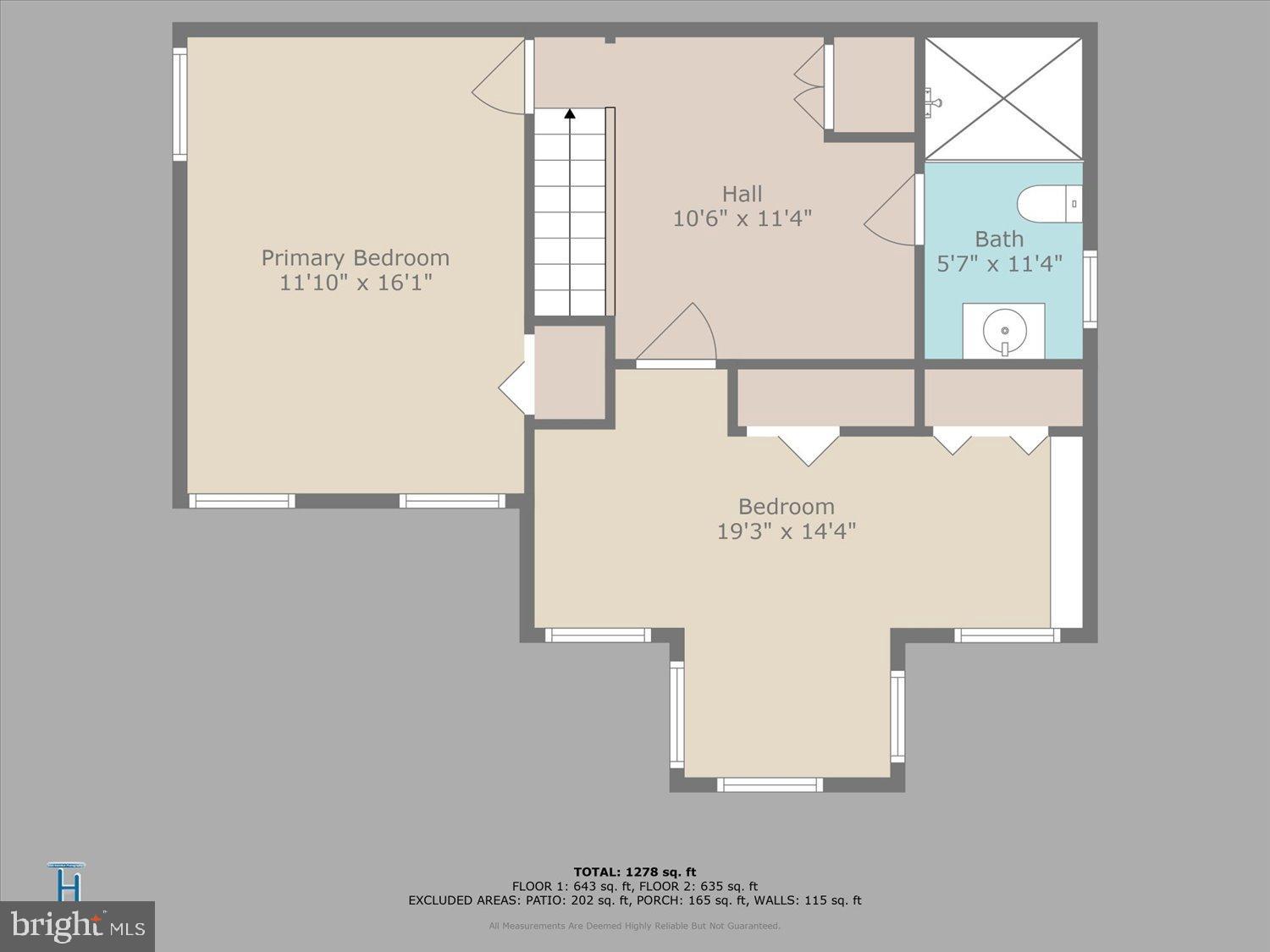 911 Independence Avenue Southeast Washington, DC 20003 - Photo 37 of 38 Second level floor plan