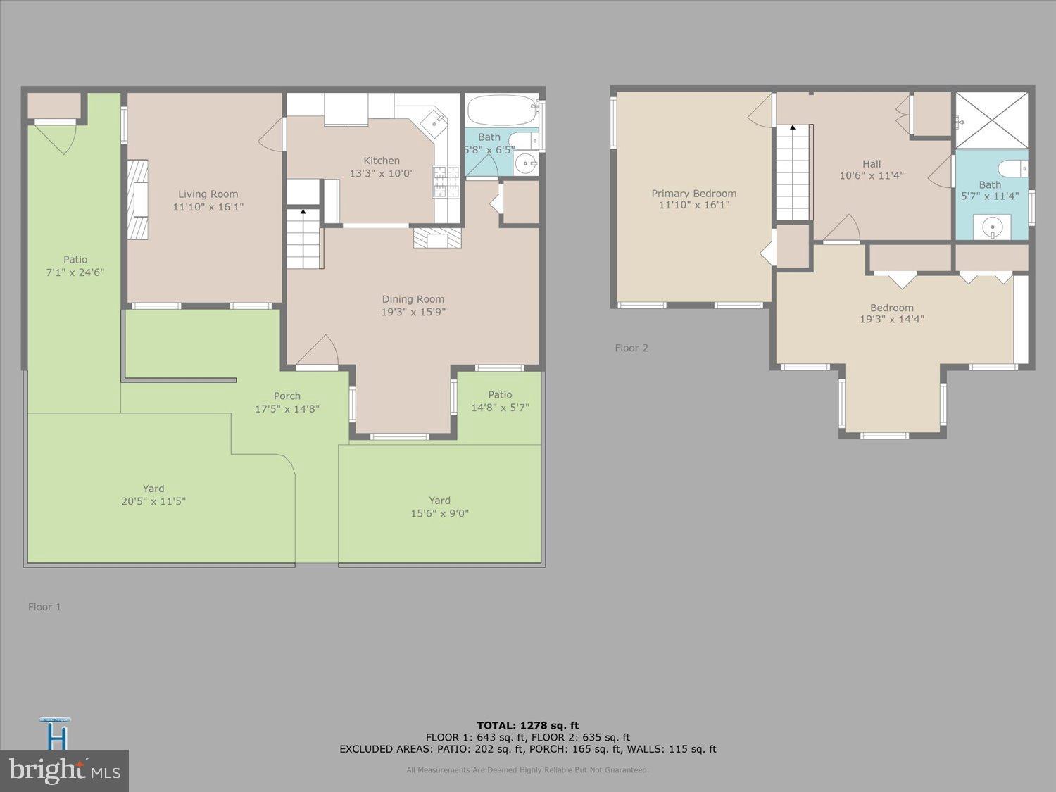 911 Independence Avenue Southeast Washington, DC 20003 - Photo 38 of 38 Main and second level floor plans