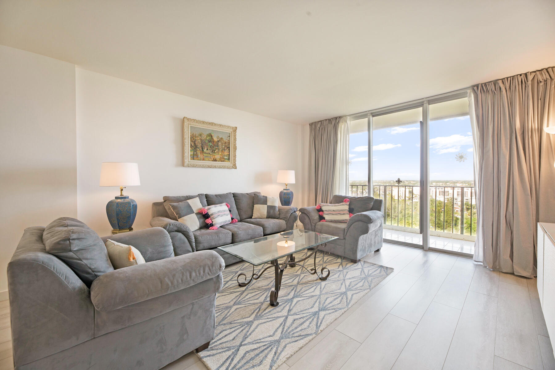 2121 North Ocean Boulevard, Unit 1604W Boca Raton, FL 33431 - Photo 13 of 60 Living area with great views