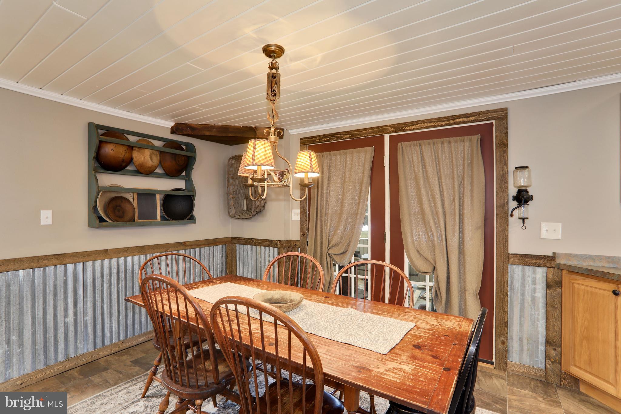 61 Cedar Street Alloway, NJ 08001 - Photo 12 of 48 DINING AREA, FRENCH DOORS TO BACK PORCH
