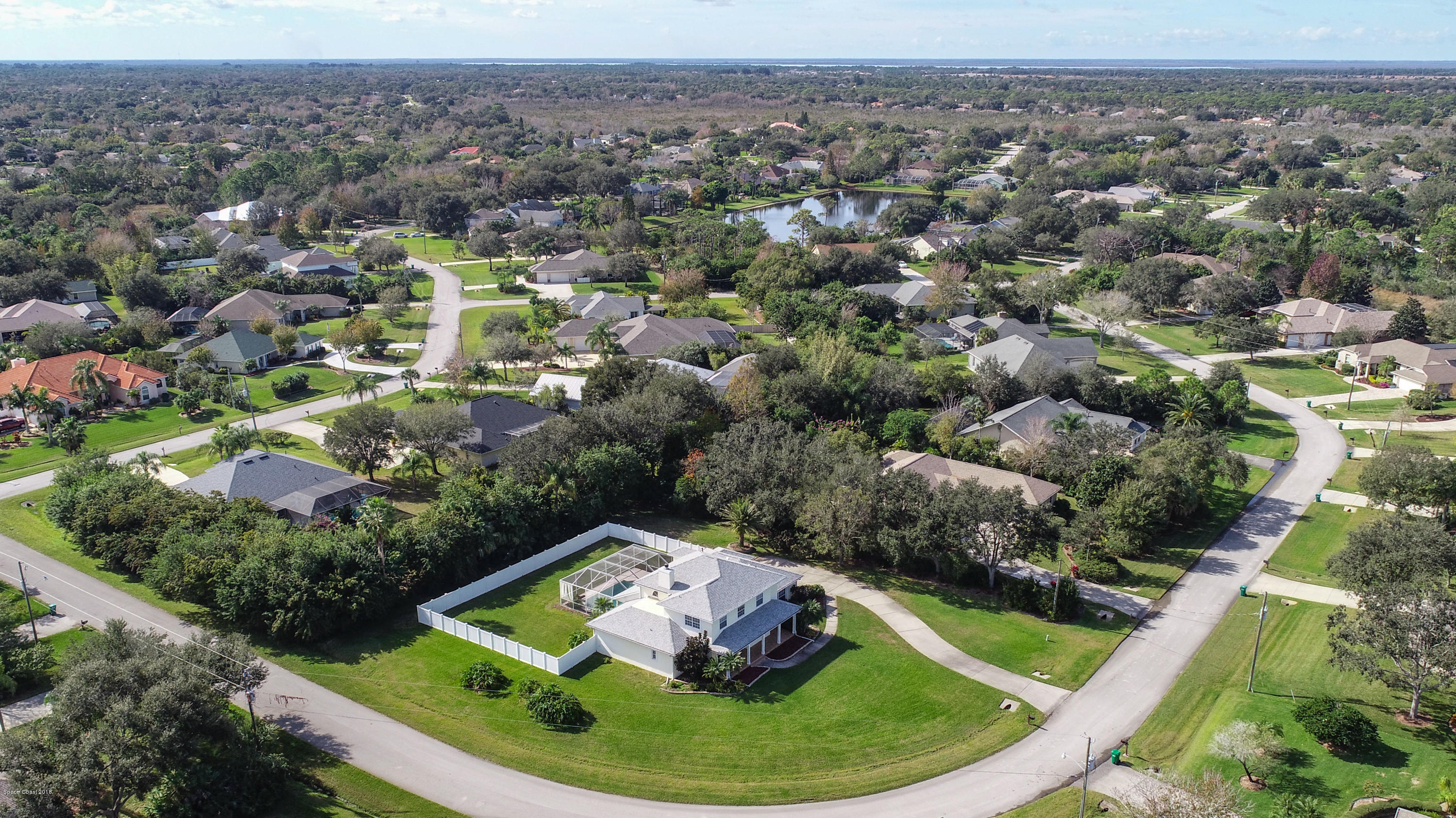 3420 Shady Run Road Melbourne, FL 32934 - Photo 23 of 33 an aerial view of a house
