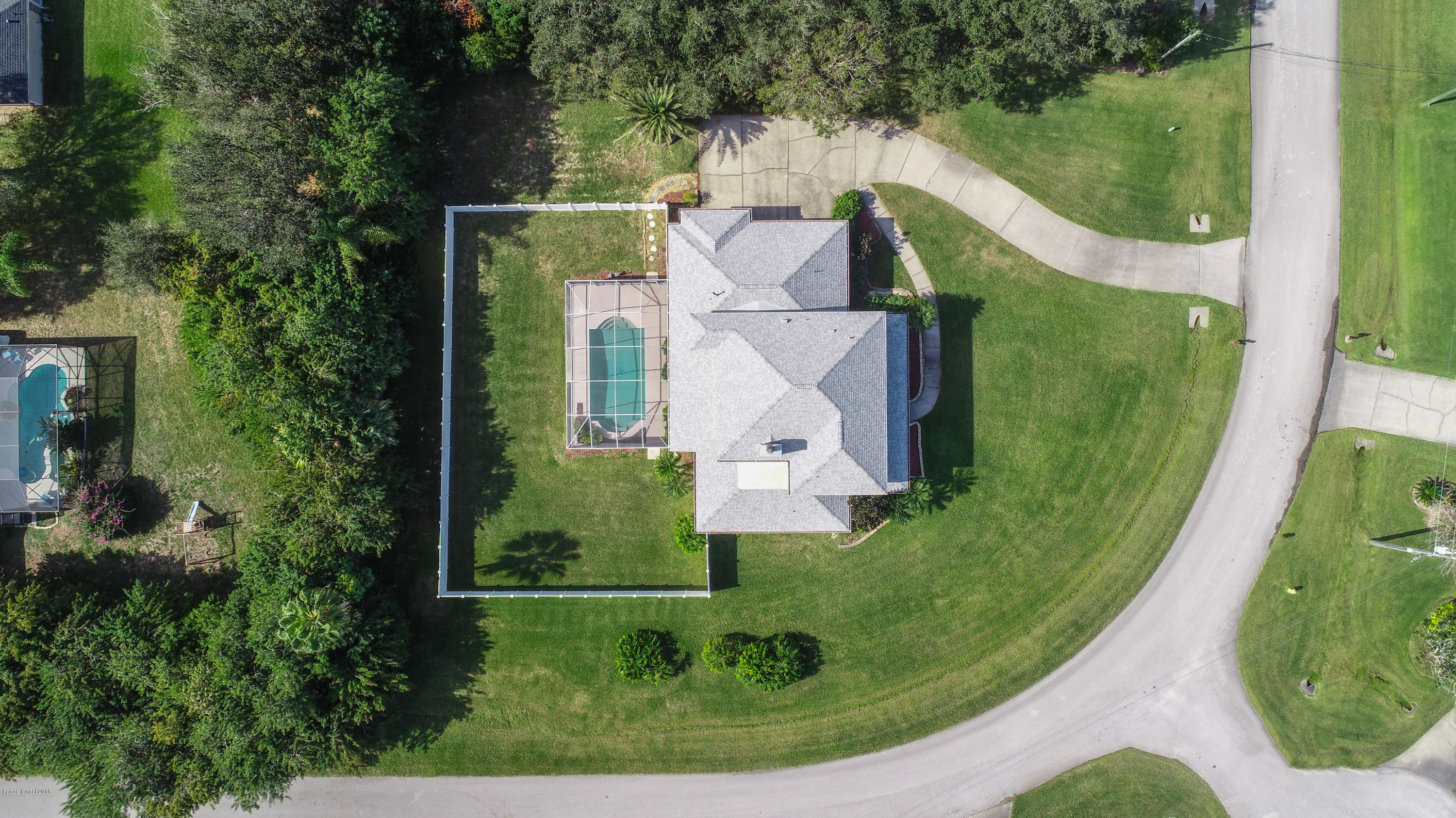 3420 Shady Run Road Melbourne, FL 32934 - Photo 26 of 33 an aerial view of a house