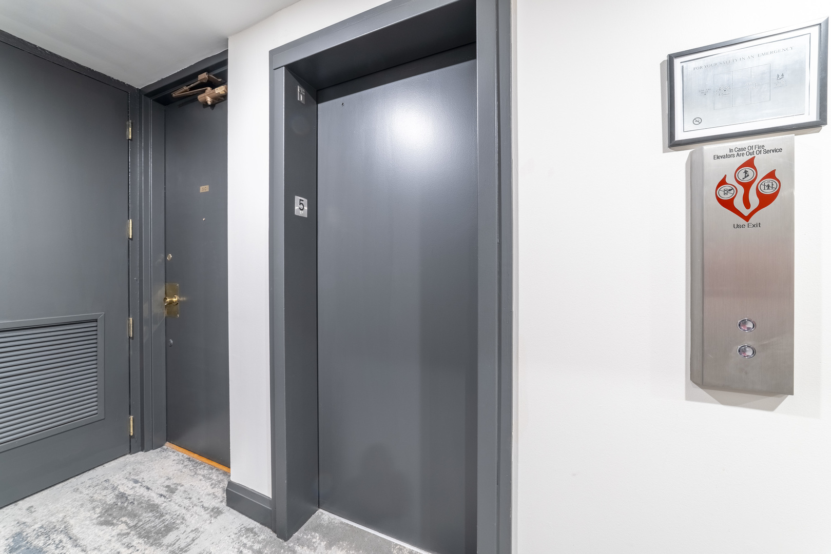 1340 North Dearborn Street, Unit 5C Chicago, IL 60610 - Photo 32 of 44 a view of a hallway with paintings on the wall