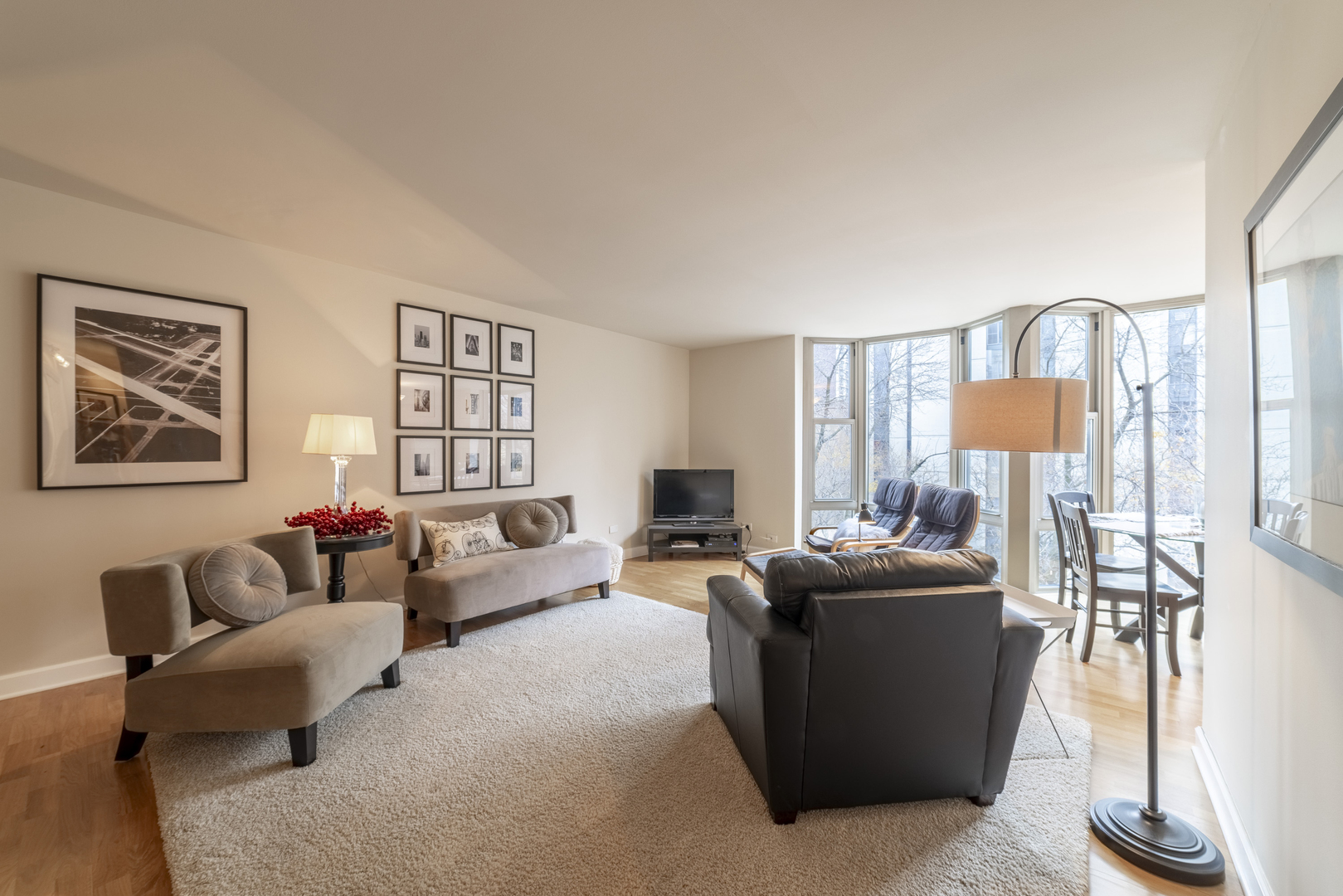 1340 North Dearborn Street, Unit 5C Chicago, IL 60610 - Photo 8 of 44 a living room with furniture and a flat screen tv