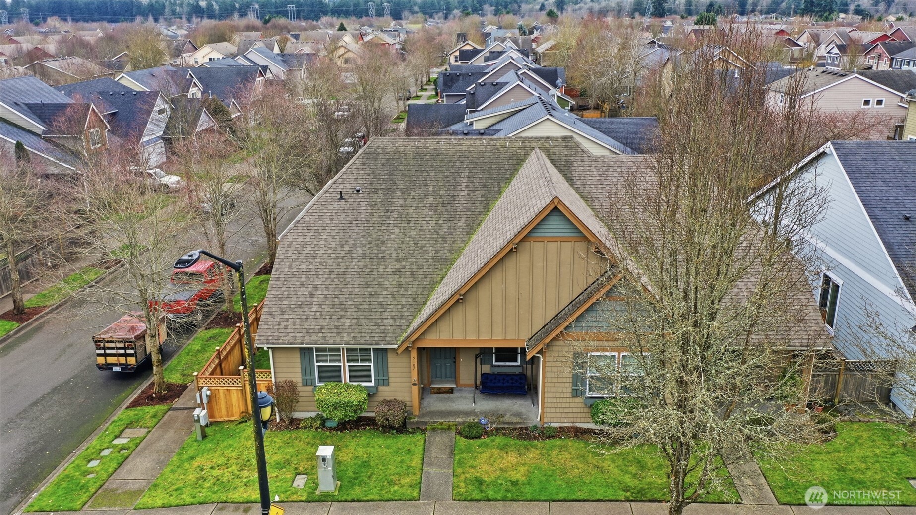 5107 66th Avenue Southeast Lacey, WA 98513 - Photo 3 of 27 a aerial view of a house