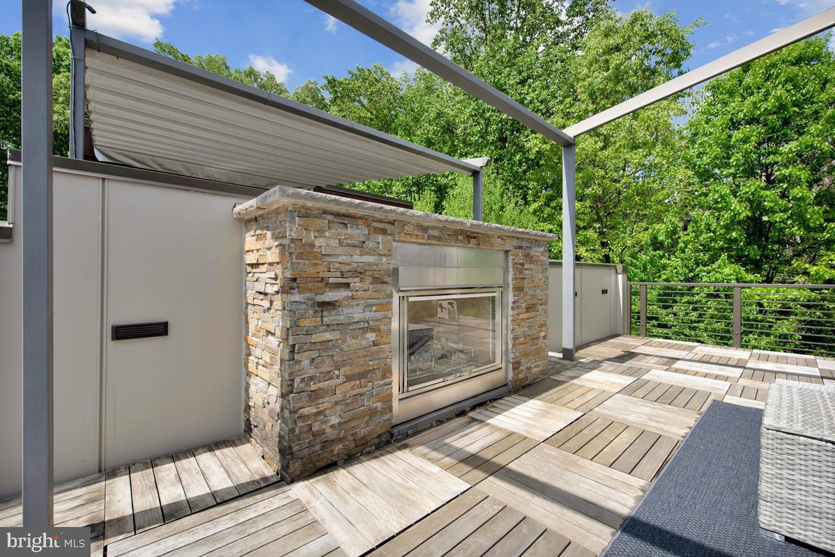 5131 Willet Bridge Road Bethesda, MD 20816 - Photo 29 of 42 Gas Fireplace on roof Deck