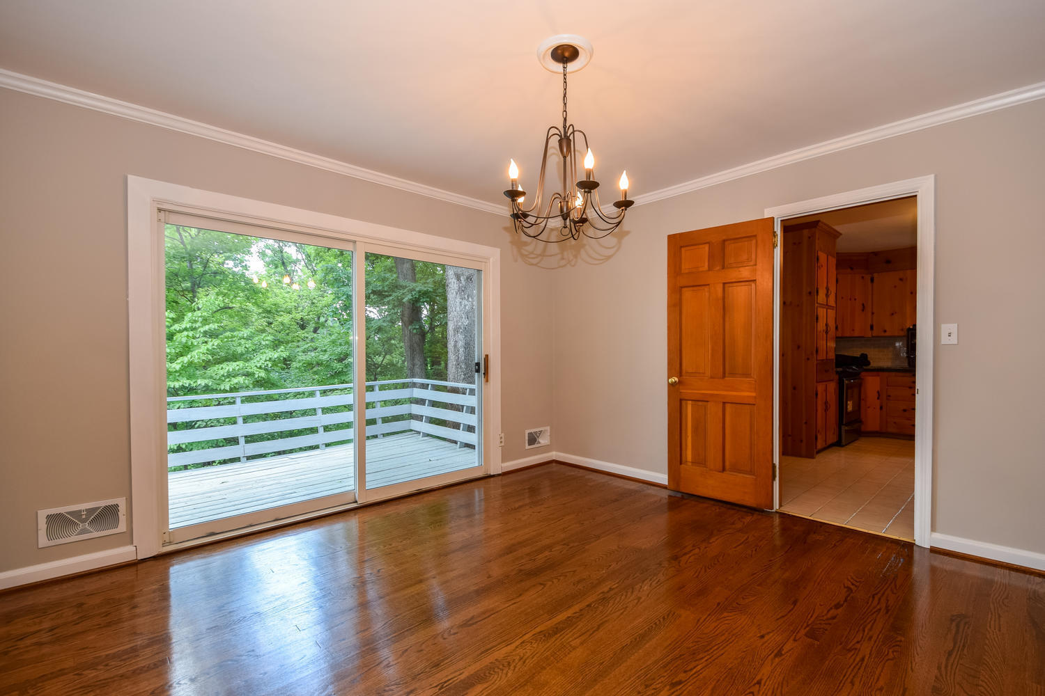 3075 Sedgefield Road Southwest Roanoke, VA 24018 - Photo 7 of 30 a view of empty room with wooden floor and fan