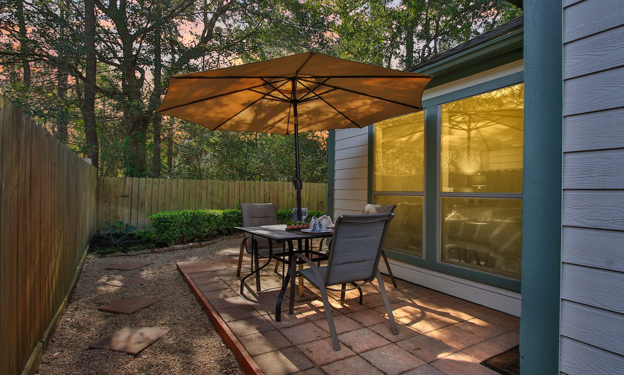 11123 Pembroke Ridge Drive Houston, TX 77065 - Photo 4 of 43 a view of a yard with a deck and furniture