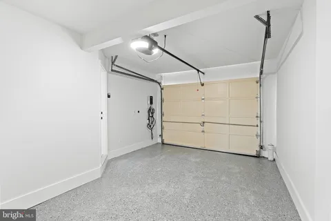 a view of a garage