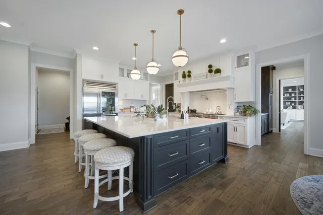 a view of a dining room and livingroom