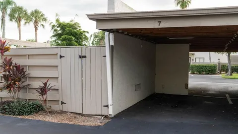 a park view with large trees