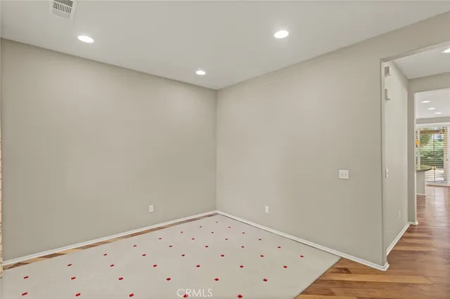 a view of an empty room