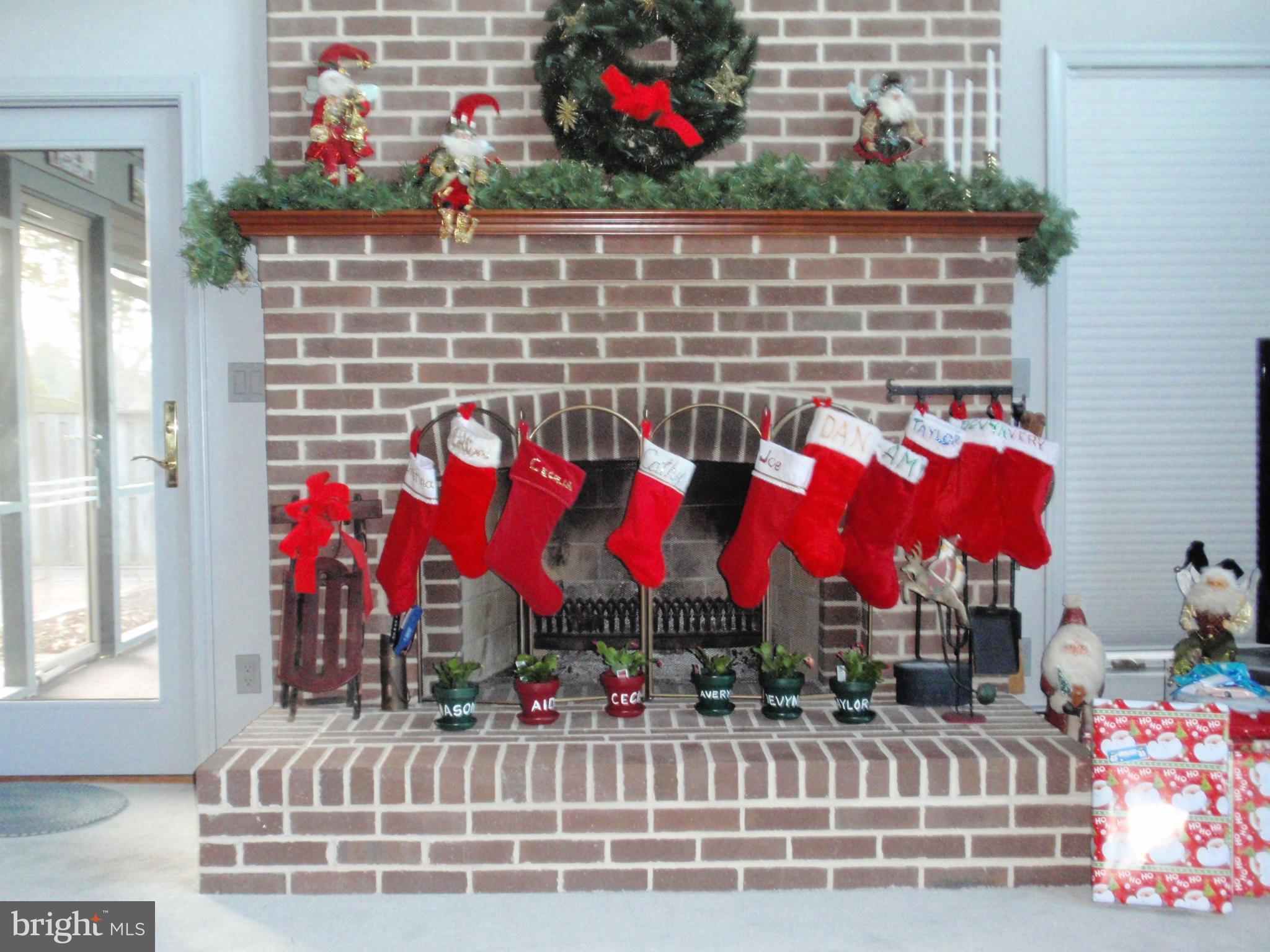 24468 Half Pone Point Road Hollywood, MD 20636 - Photo 21 of 28 Custom brick wood burning fireplace