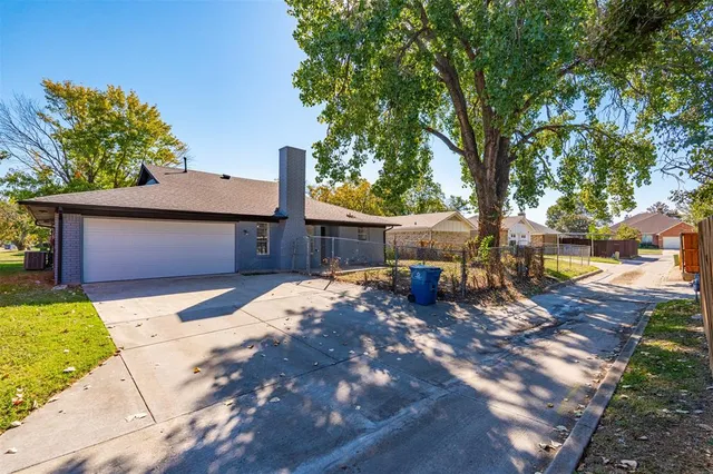 a backyard of a house
